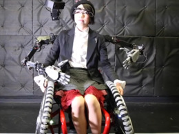 япония, инвалидное, кресло, роборуки