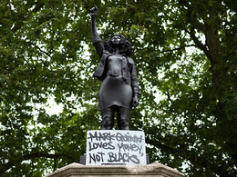 статуя, активистка, BLM, бристоль