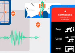 Google Android землетрясение