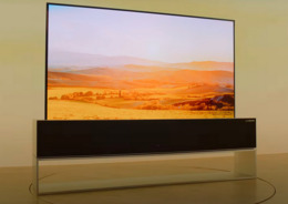 продажа сворачивающейся LG OLED телевизор