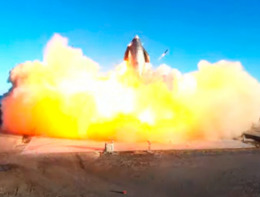 посадка взрыв прототип корабль Starship SpaceX