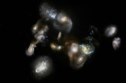 древняя галактика рождение звезда