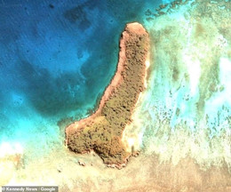 остров форма пенис карта Google