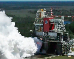 NASA испытание двигатель ракета SLS