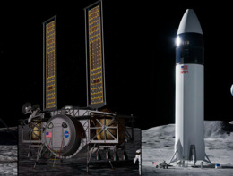 SpaceX NASA корабль доставка астронавт луна
