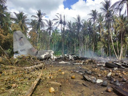 катастрофа военный самолет филиппины