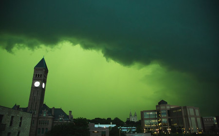 зелений колір небо шторм сша