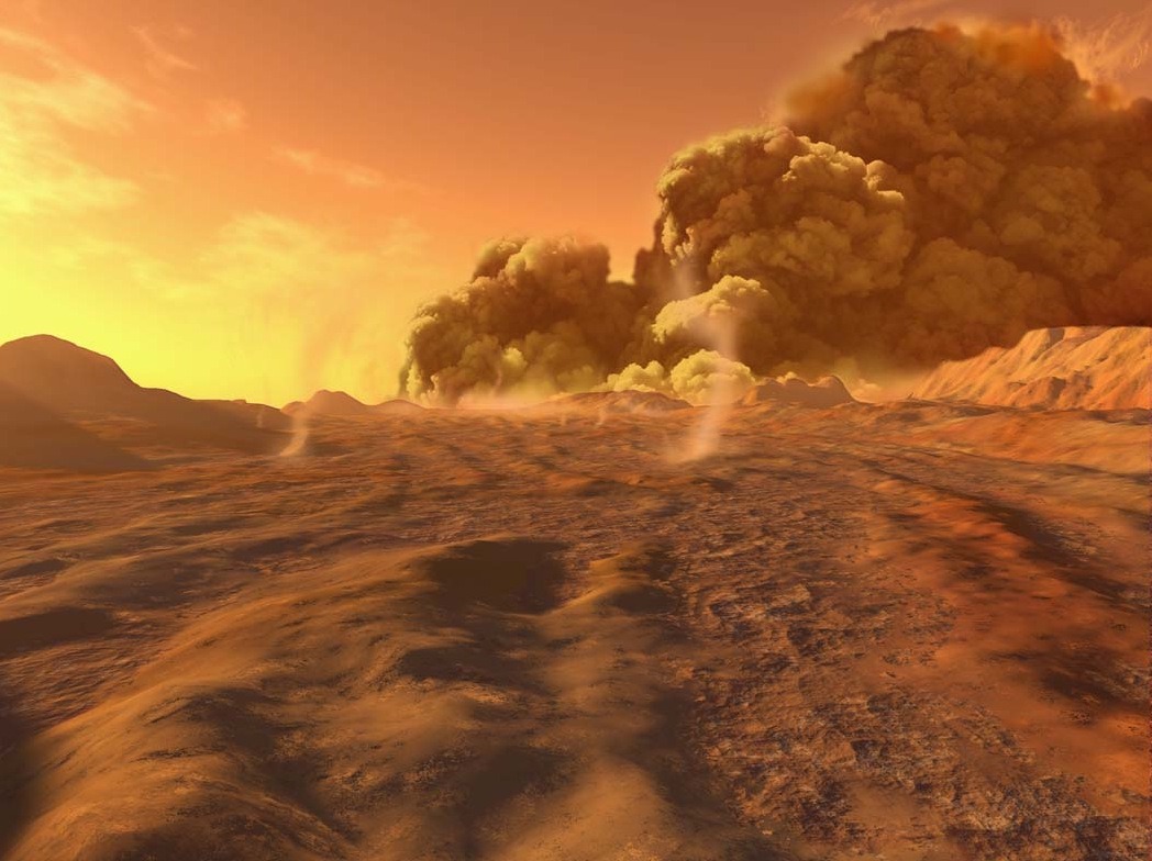 Масштабний сонячний шторм відбувся на Марсі. ВІДЕО