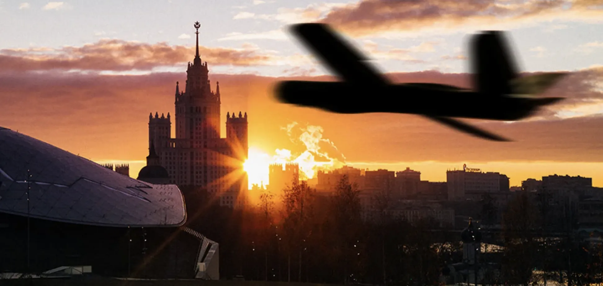 Багатоповерхівка за 7 км від - москву напередодні 9 травня атакували дрони