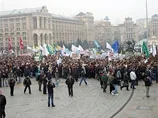 У Києві пройшла акція "Анти-йолка" проти ухвалення Житлового кодексу і пенсійної реформи