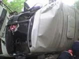 В Саратовской области перевернулся автобус: 1 погибший, 20 раненых