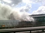 Сильна пожежа у Римі- горить залізничний вокзал Тібуртіна