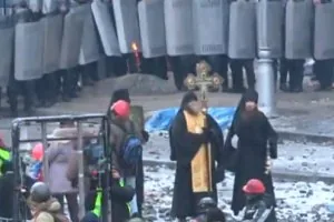 На улице Грушевского в Киеве сохраняется "перемирие"
