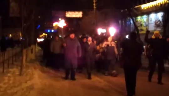 Белая Церковь восстала: город вышел на факельный марш. ВИДЕО