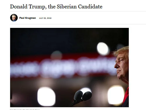 Дональд Трамп - сибірський кандидат - The New York Times