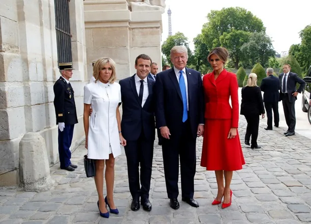 Высказался о внешности супруги Макрона Трамп. ВИДЕО