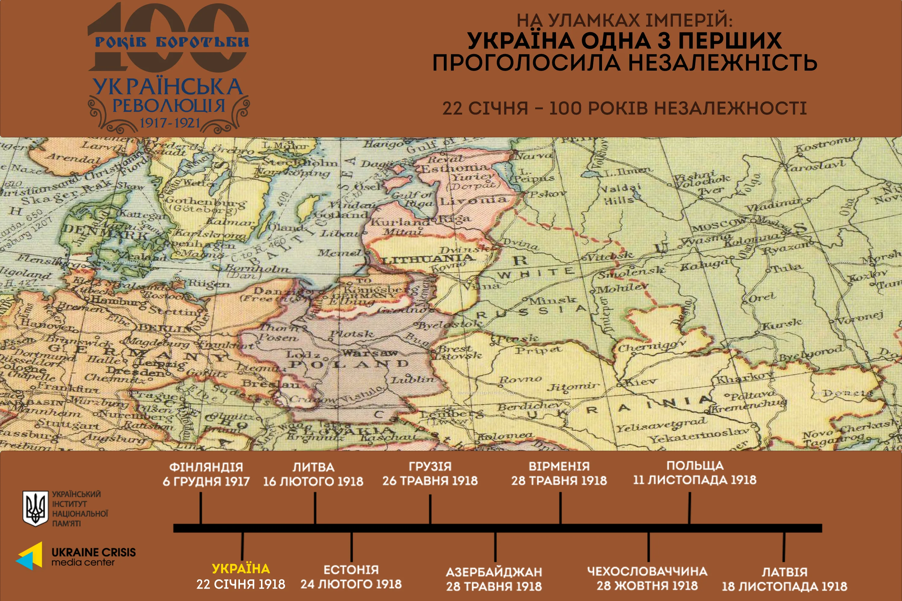 100-річчя проголошення незалежності УНР в Україні вшановують