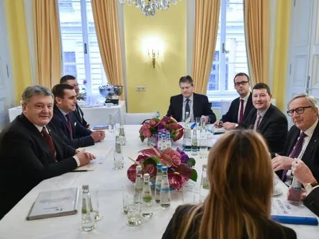 Выделение макрофинансовой помощи Украине обсудили Порошенко и Юнкер