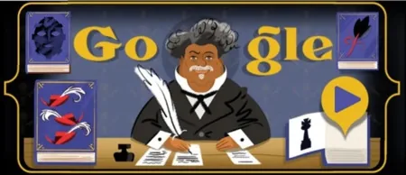 Google дудл дюма