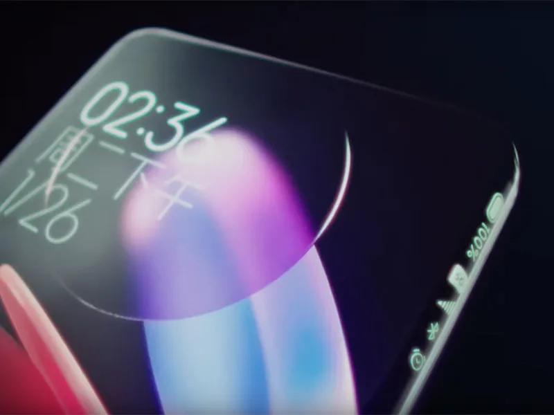 Концепт смартфона с дисплеем, заходящим на все грани, показала Xiaomi. ВИДЕО