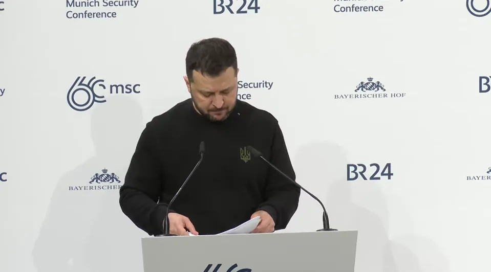 Президент Володимир Зеленський у суботу, 17 лютого, виступив на Мюнхенській безпековій конференції